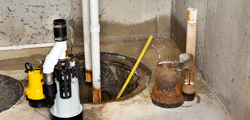 Installing Sump Pump in Finished Basement in Woodmere, NY